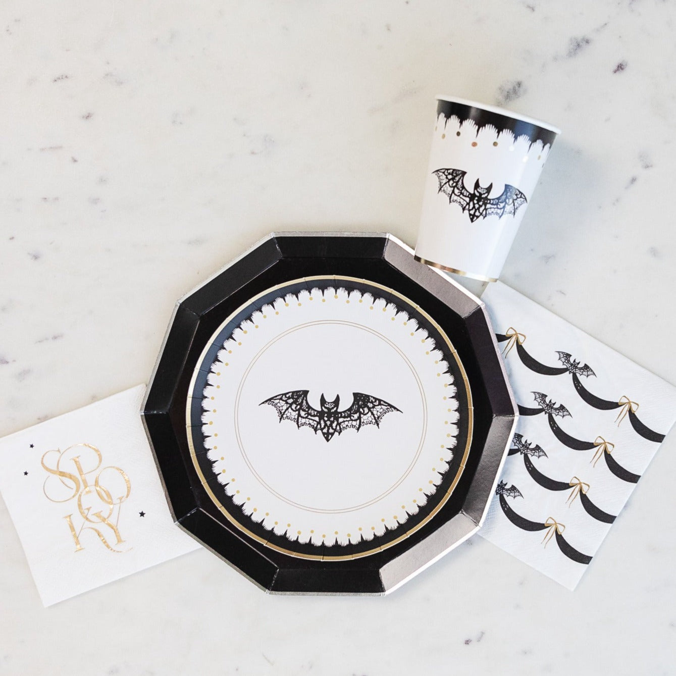 Elegant Halloween Dinner Napkins