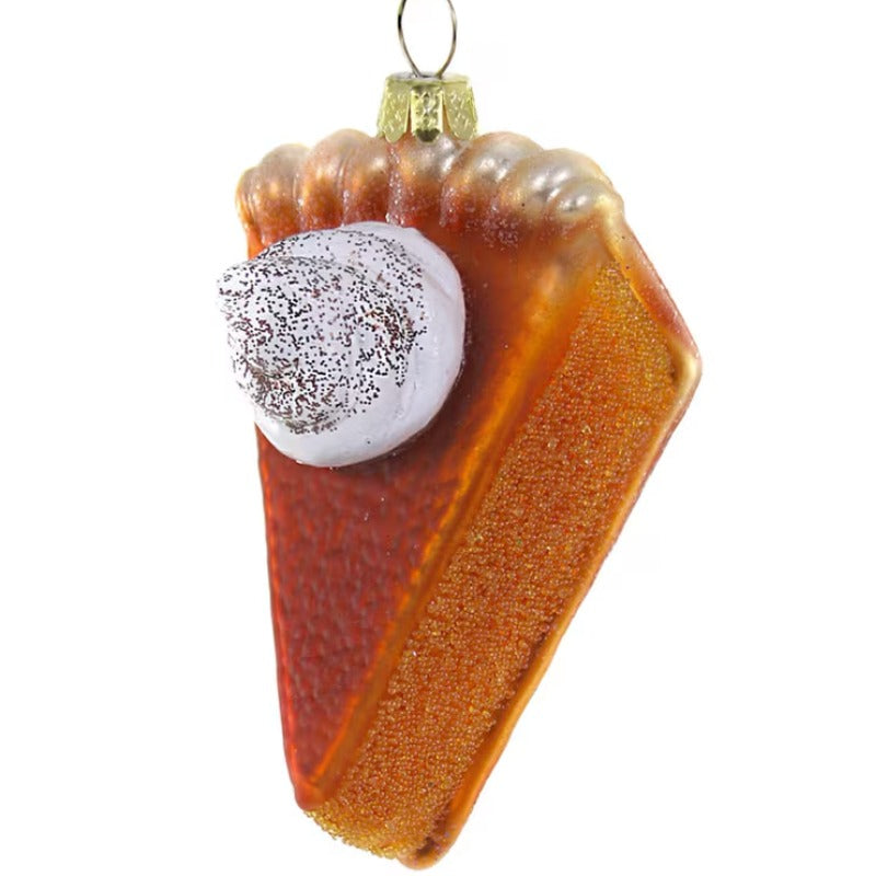 Pumpkin Pie Glass Ornament by Cody Foster