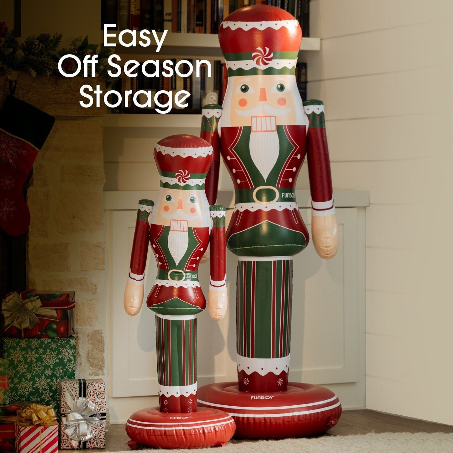 Large Inflatable Red & Green Nutcracker Nutcracker