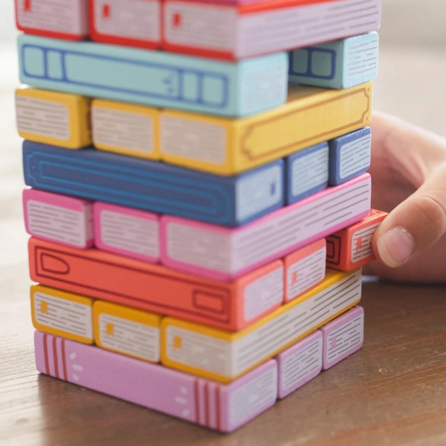 Tumbling Book Stacking Game