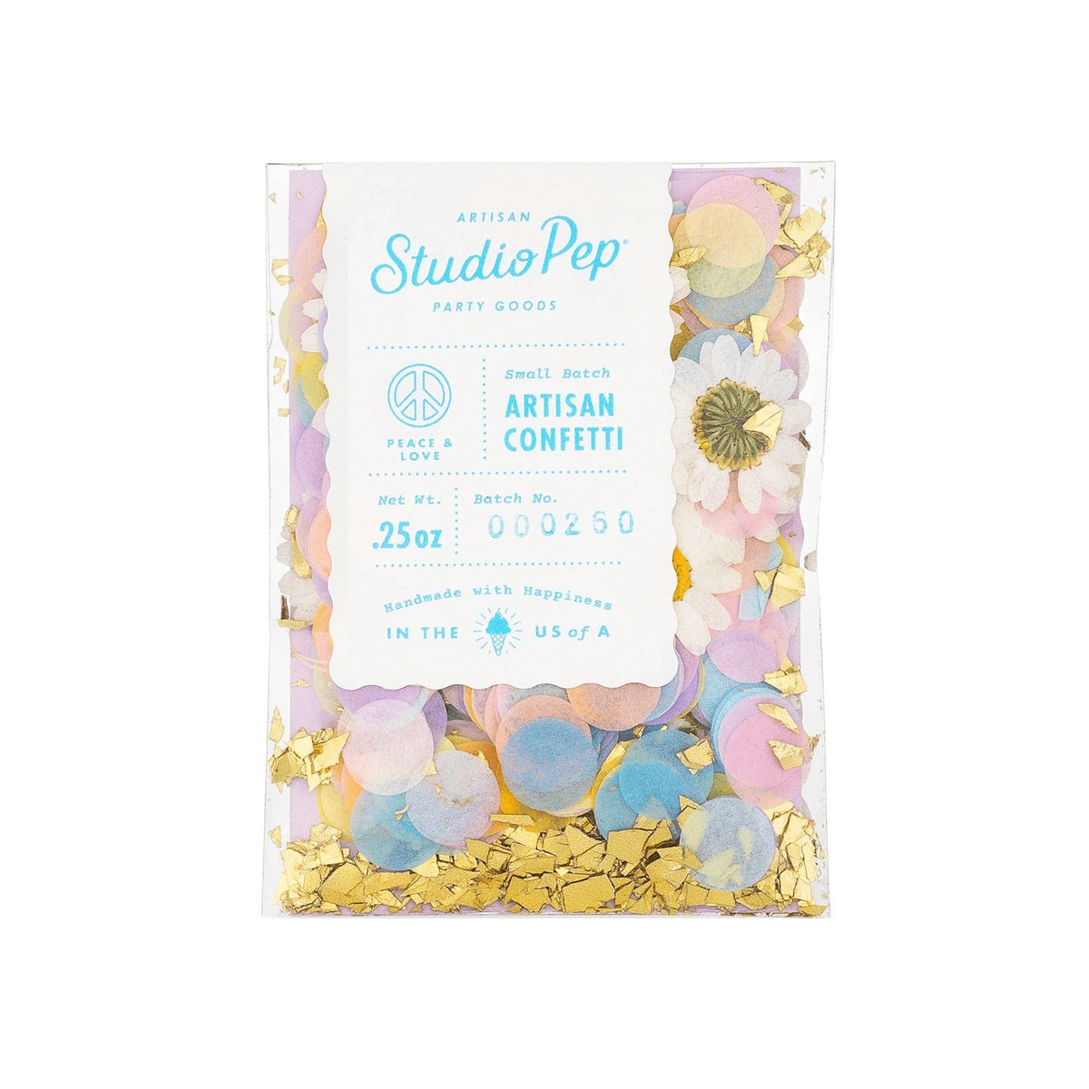 Peace and Love Daisy Flower Confetti