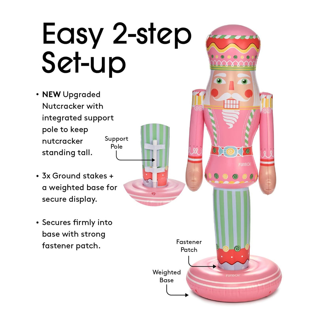 Large Inflatable Pink Nutcracker