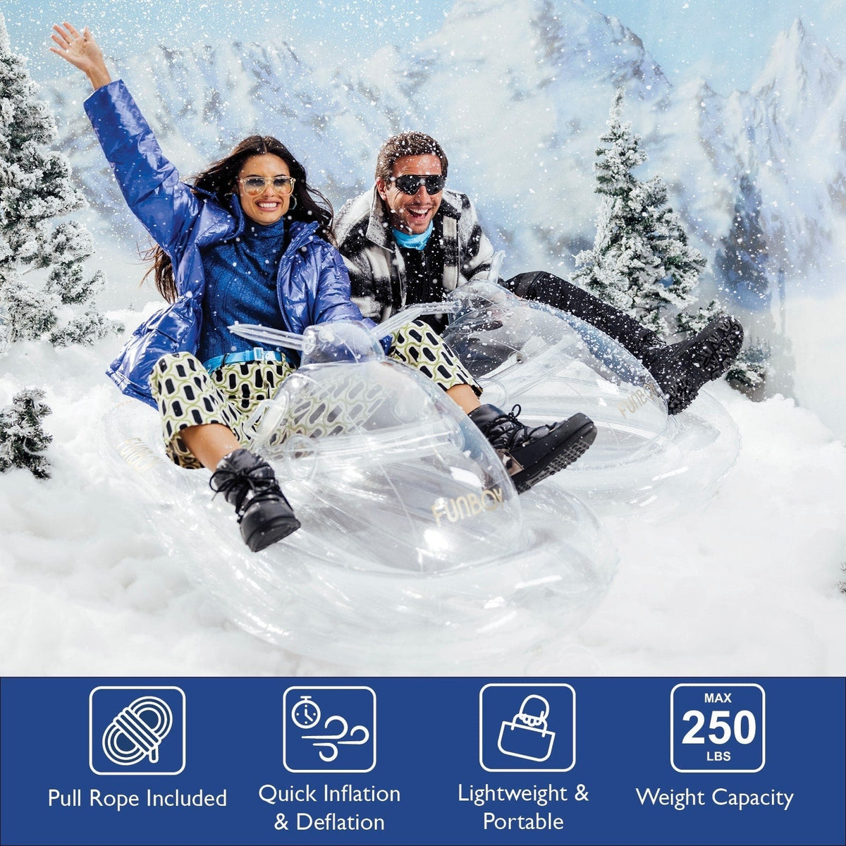 Super ClearTM Snowmobile Sled