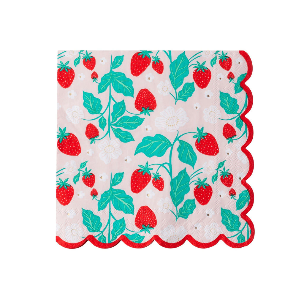 Sweet Strawberry Large Napkins
