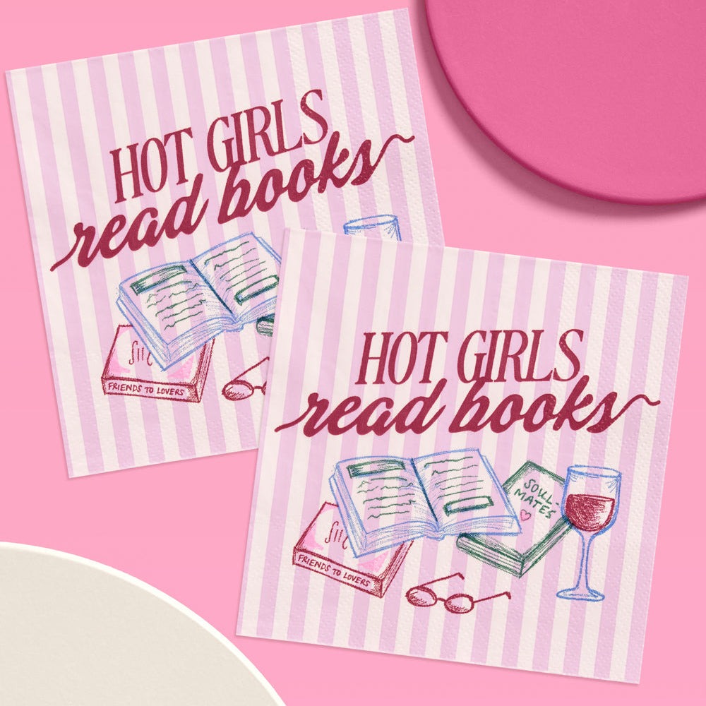 Hot Girls Book Club Napkins
