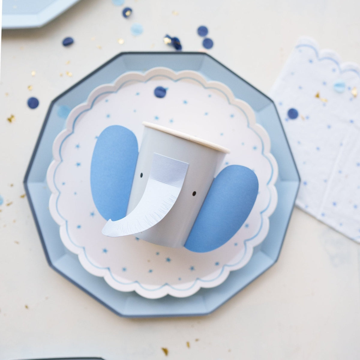 Sky Blue Signature Large Plates