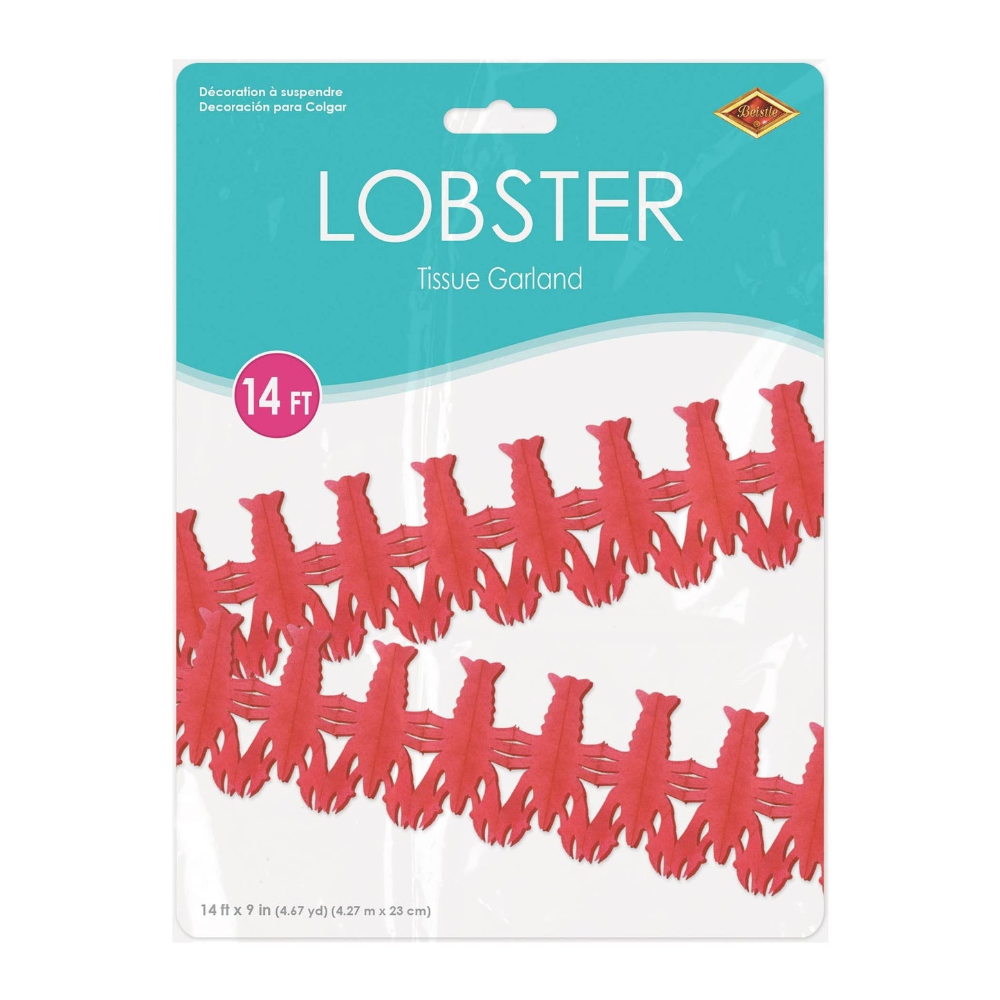 Lobster Tissue Paper Garland