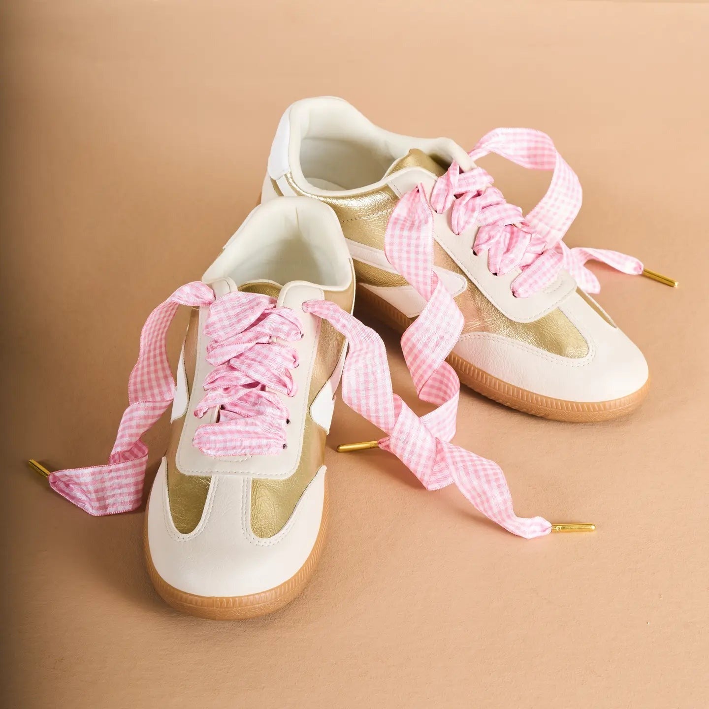 Gingham Ribbon Shoelaces