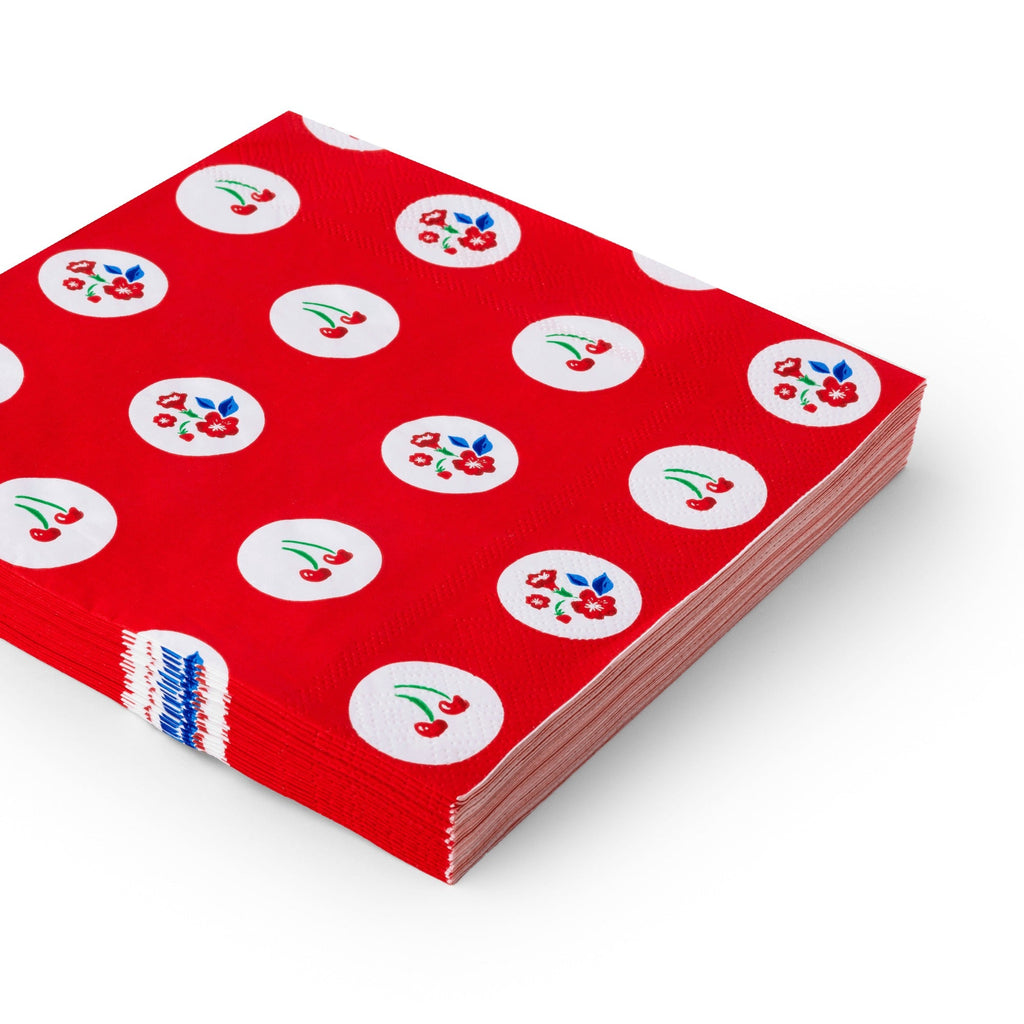 Betty CrockerTM X Bonjour Fete Red Polka Dot Large Napkins