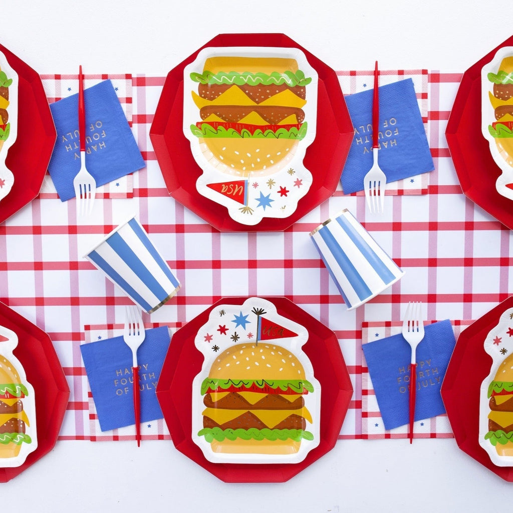 Cherry Red Picnic Table Runner