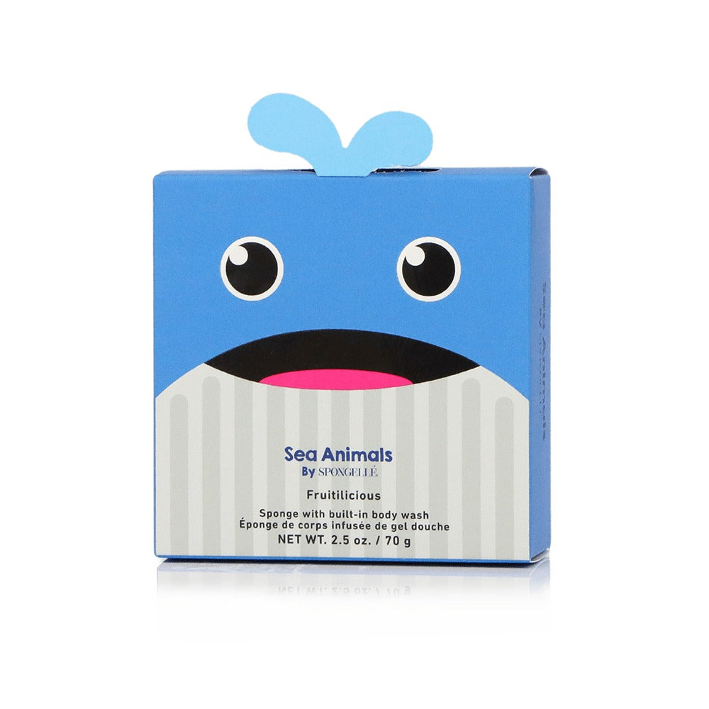 Walter Whale Shower Buffer Sponge