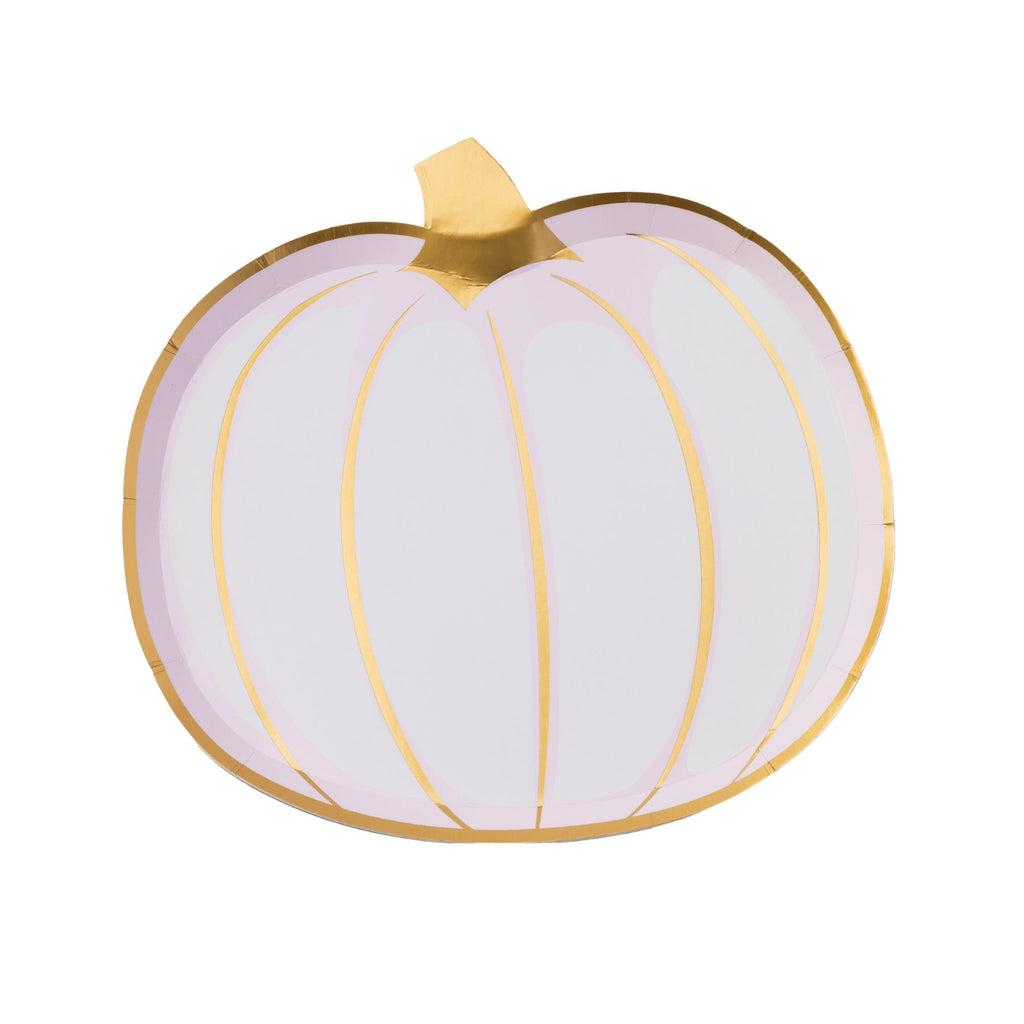 White & Gold Pumpkin Small Plates