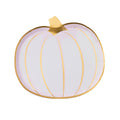 White & Gold Pumpkin Small Plates