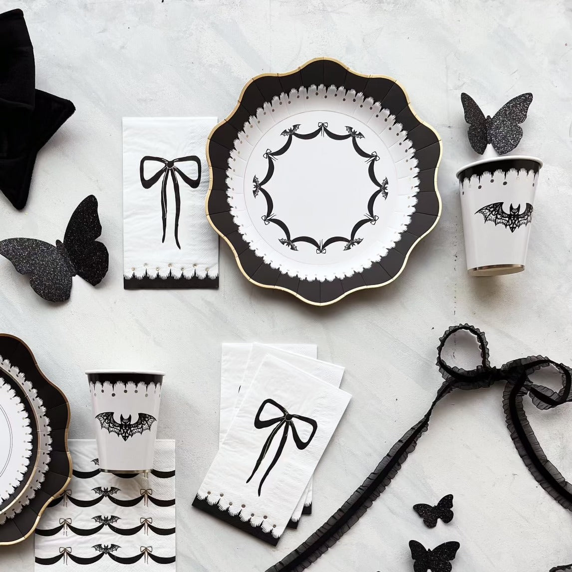 Elegant Halloween Dinner Plates