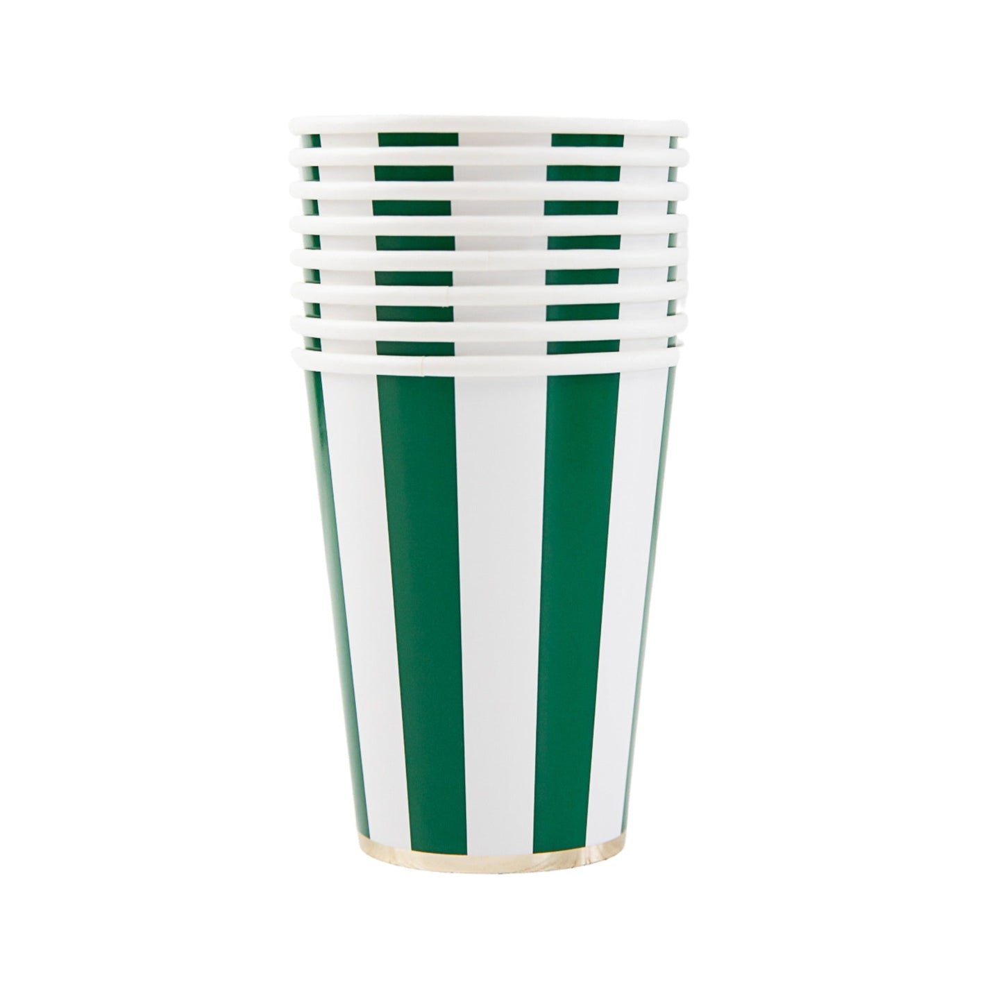 Emerald Green Signature Cabana Stripe Cups