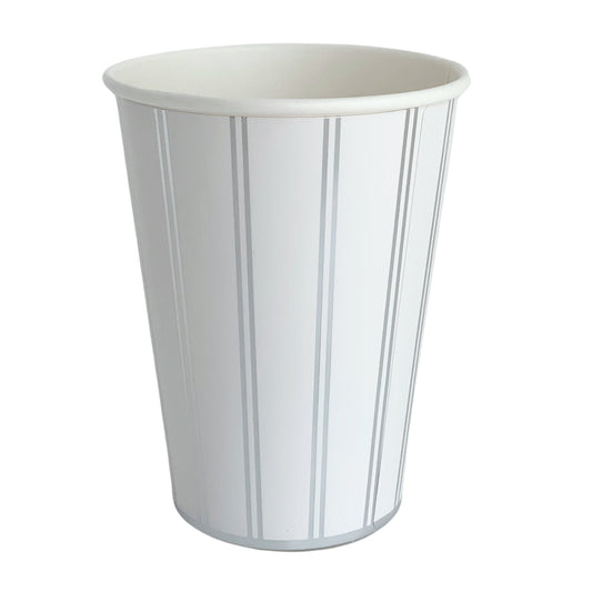 Silver Signature Stripe Cups