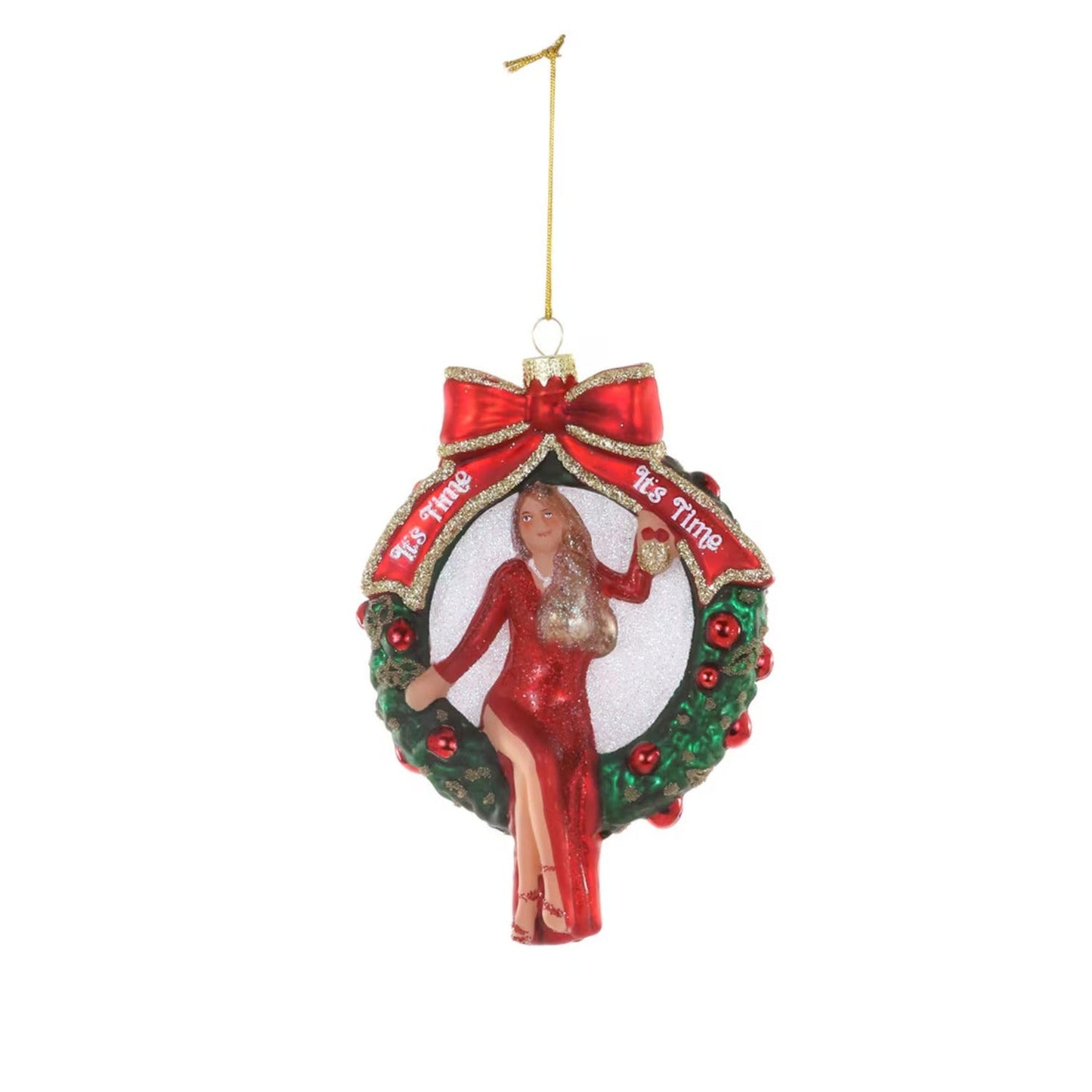 It's Time Glass Ornament by Cody Foster