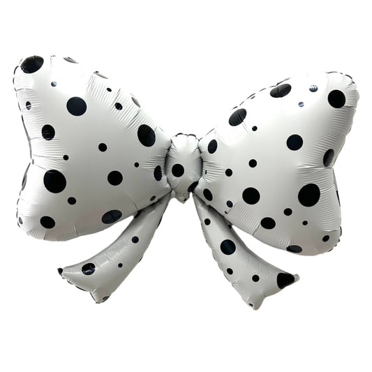 Polka Dot Bow Foil Balloon