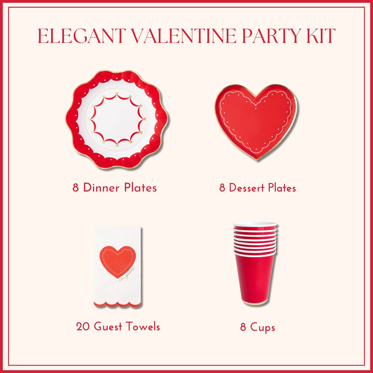 Elegant Valentine Party Kit