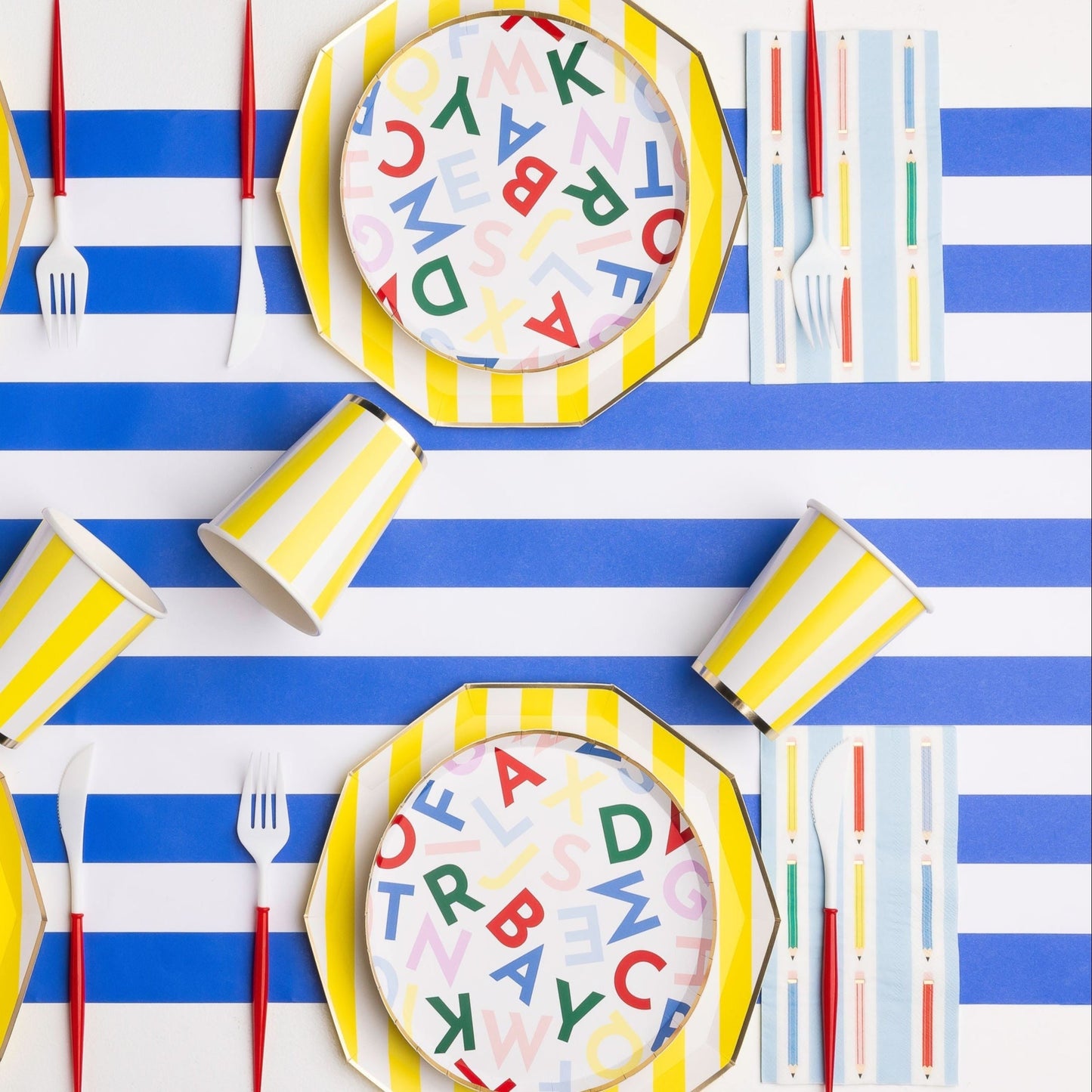 Pencil Stripe Guest Towels