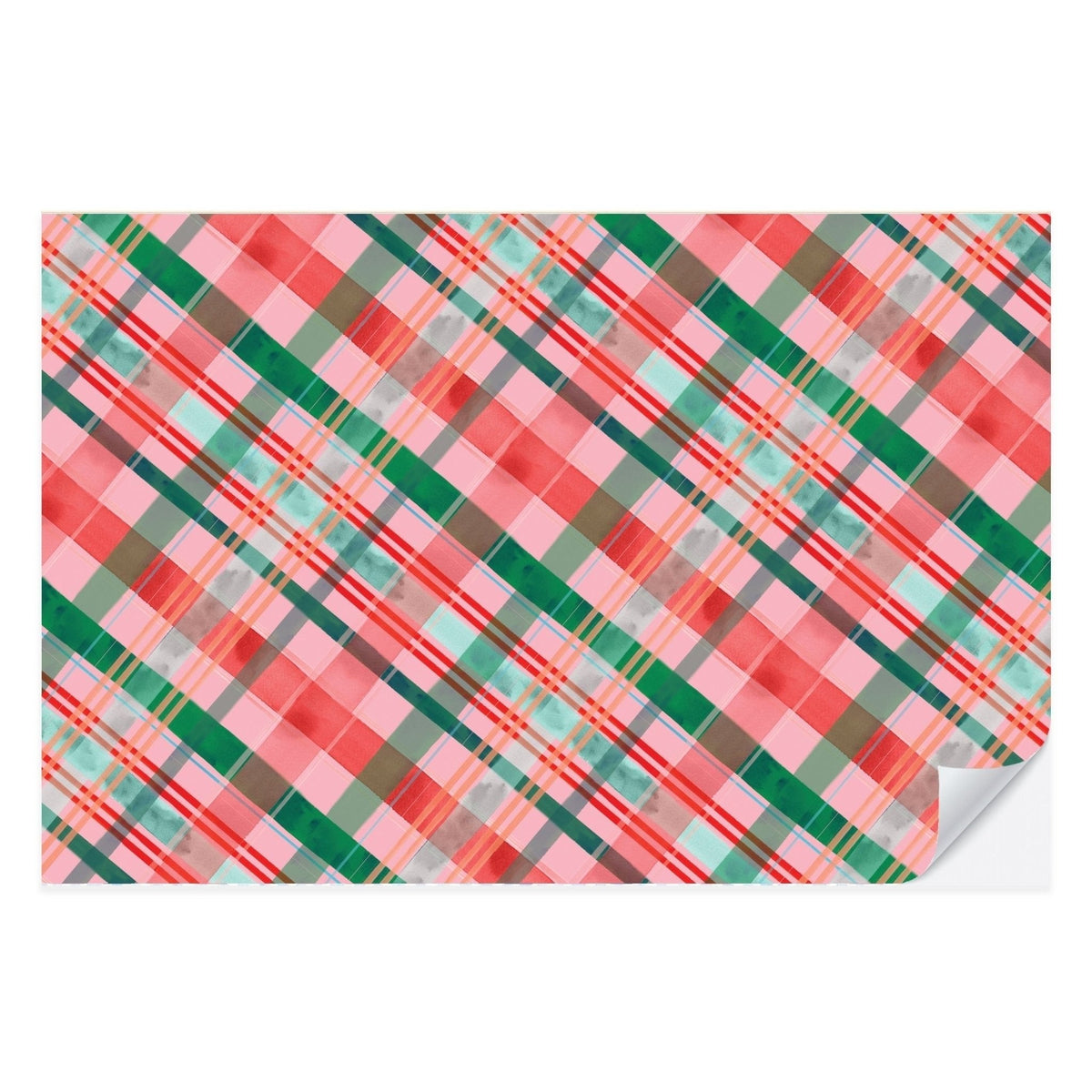 Christmas Plaid Paper Placemats