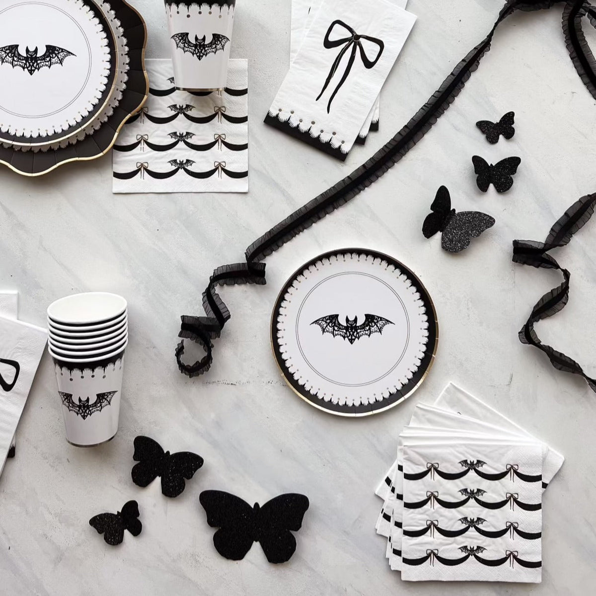 Elegant Halloween Dinner Napkins