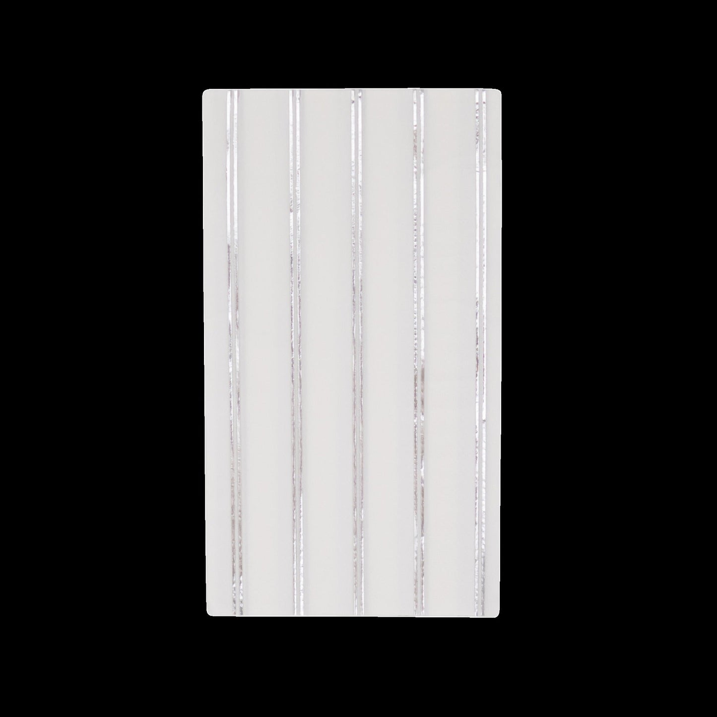 Silver Signature Stripe Guest Towels