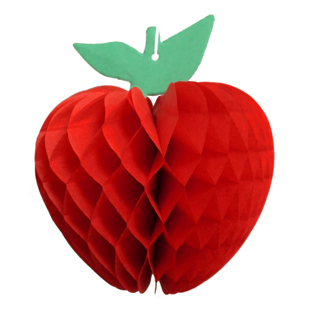 Red Honeycomb Apple Decoration