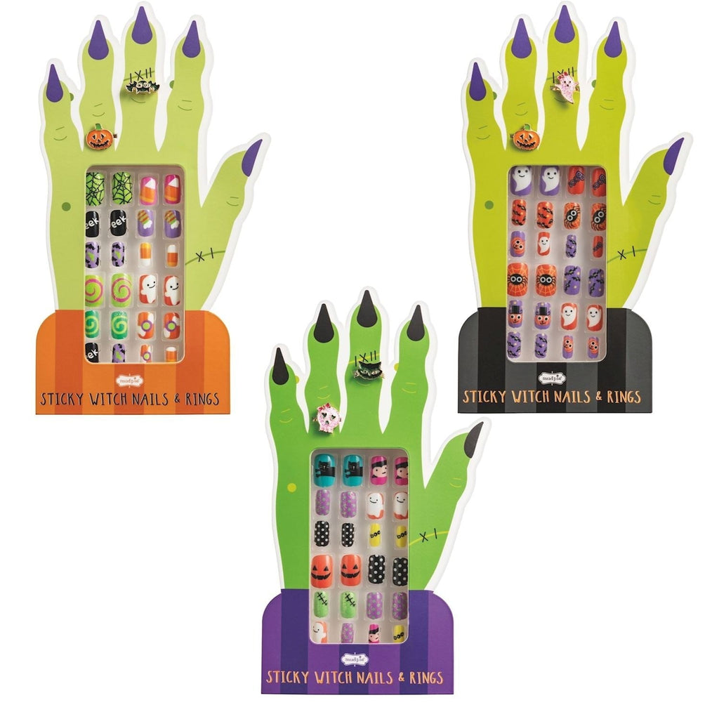 Halloween Press On Nails & Ring Set