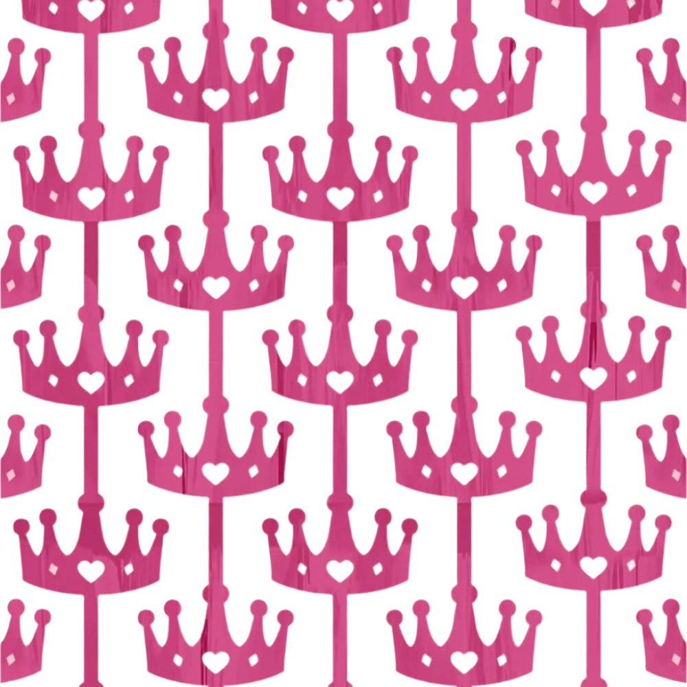 Princess Crown Foil Curtain