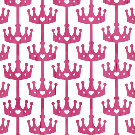 Princess Crown Foil Curtain