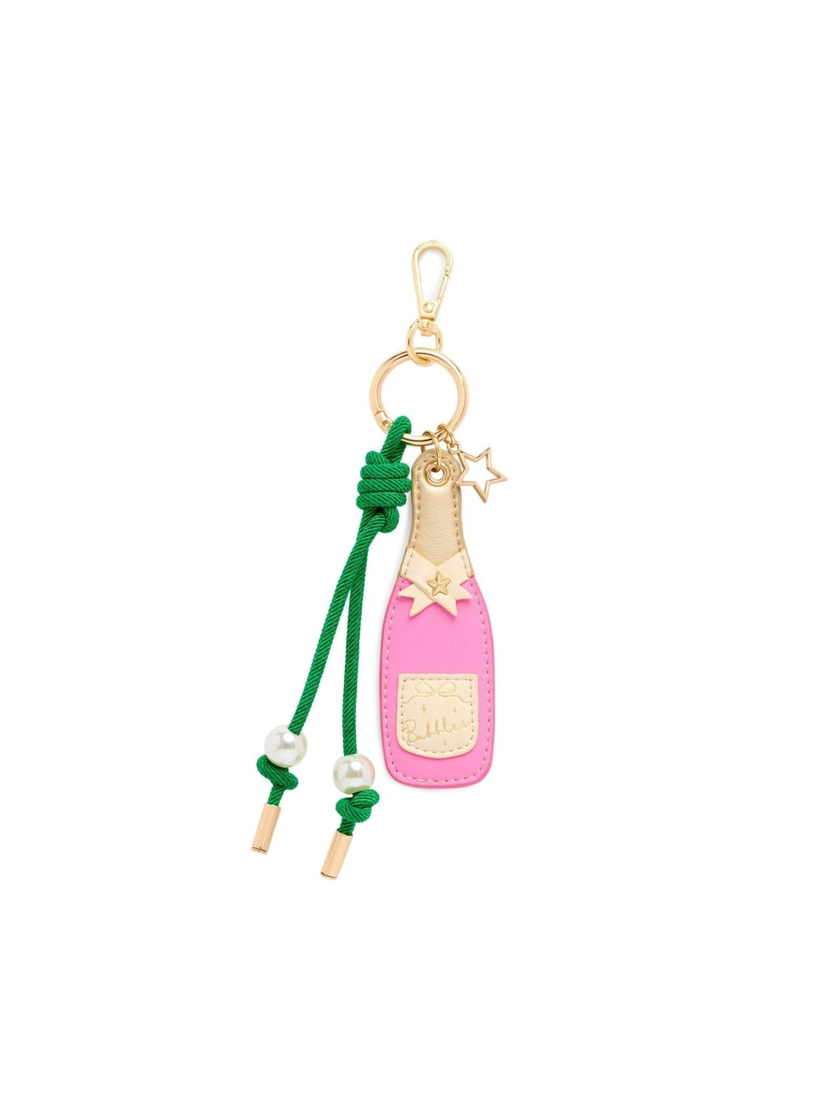 Shiraleah Champagne Bottle Bag Charm/Key Ring