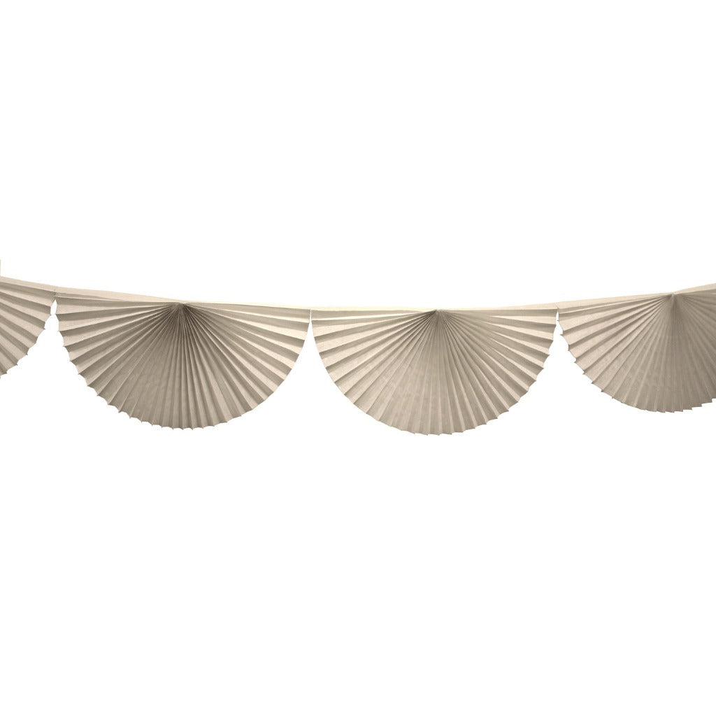White Bunting Fan Garland