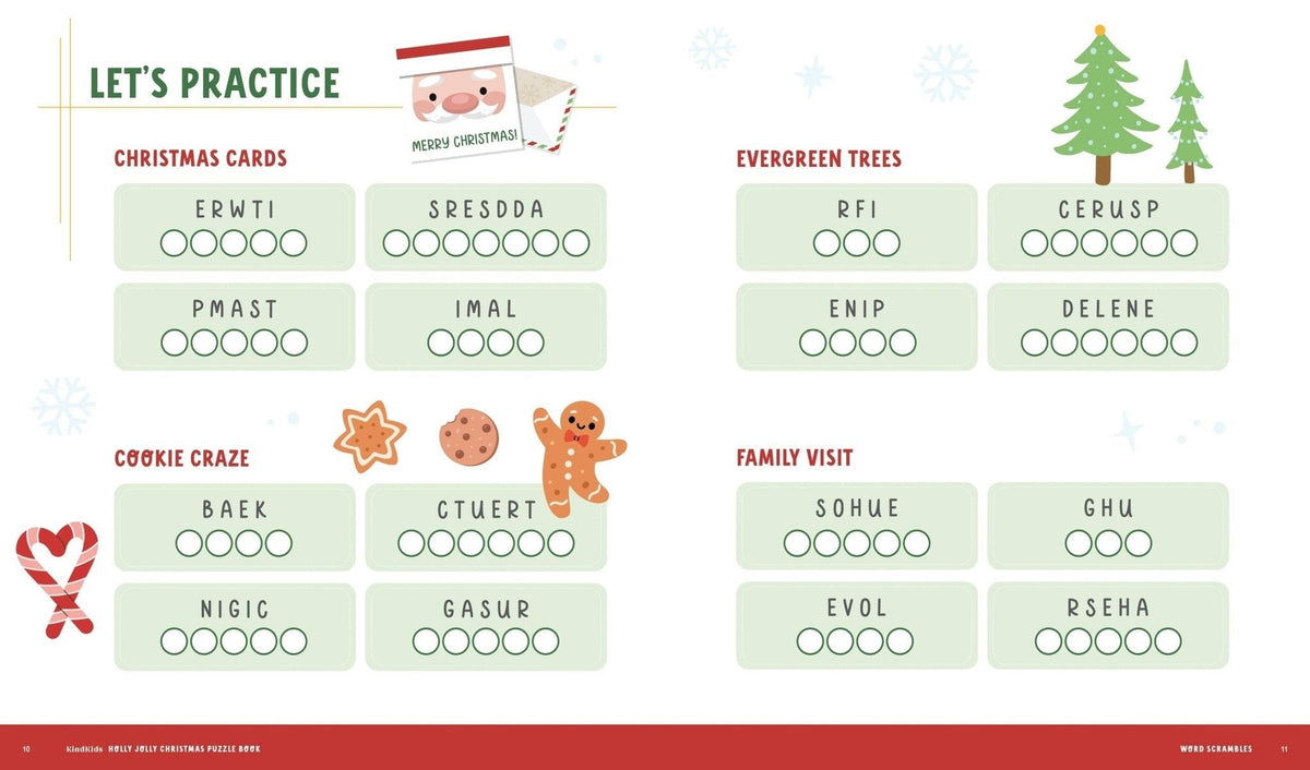 Holly Jolly Christmas Puzzle Book