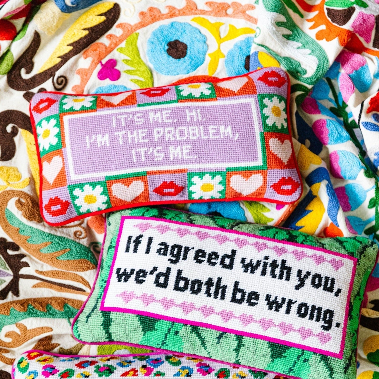 It's Me Needlepoint Pillow