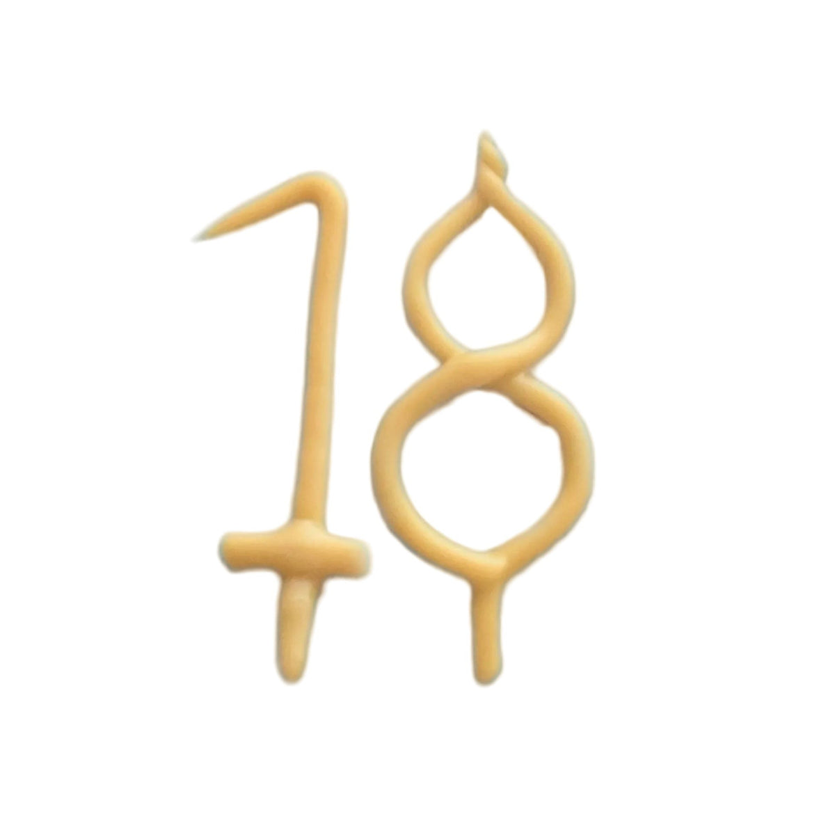18th Birthday Beeswax Number Candle Set