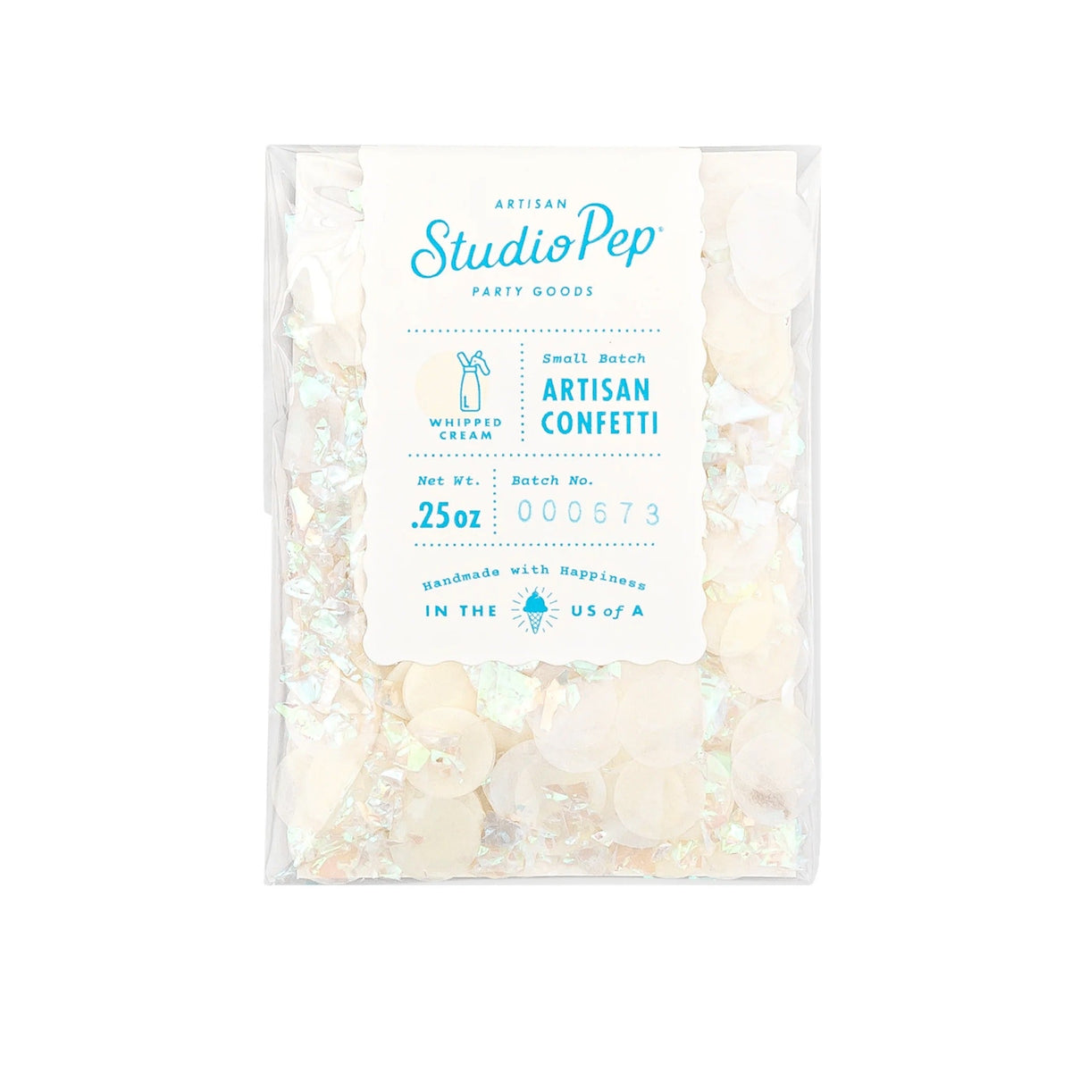 White Whipped Cream Artisan Confetti