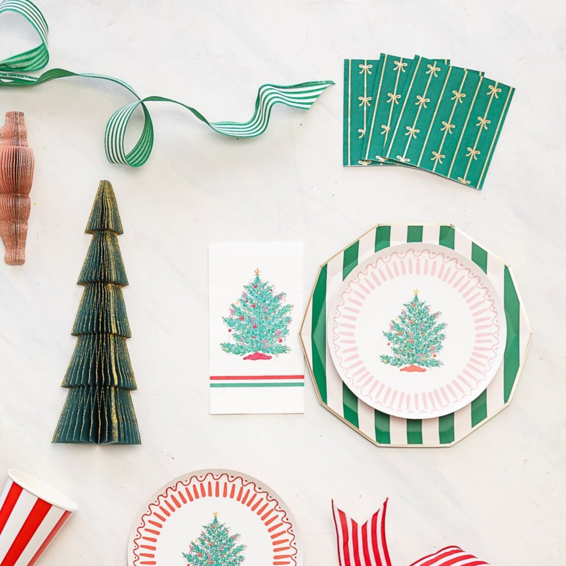 Emerald Green Signature Bow Small Napkins
