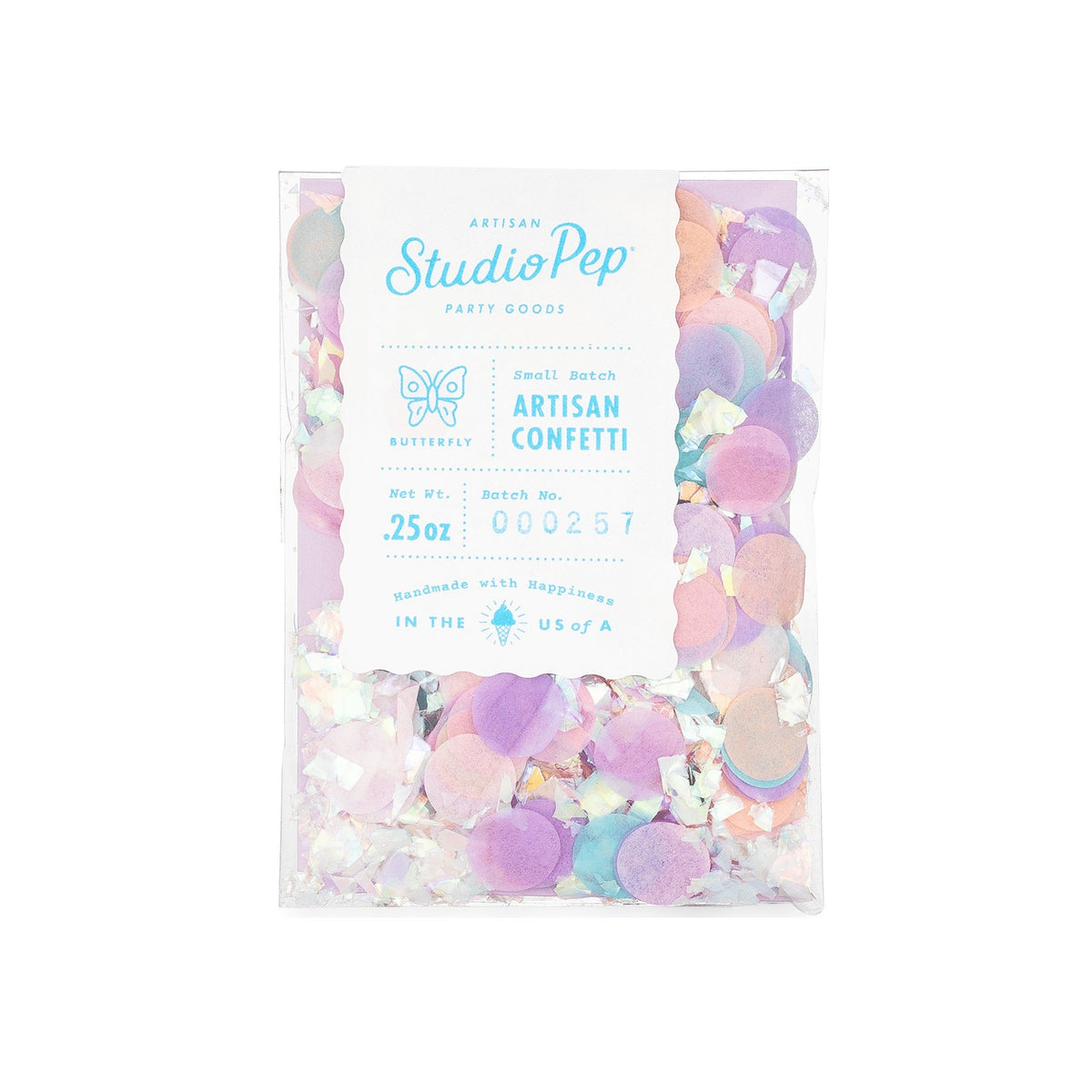 Butterfly Iridescent Pastel Confetti
