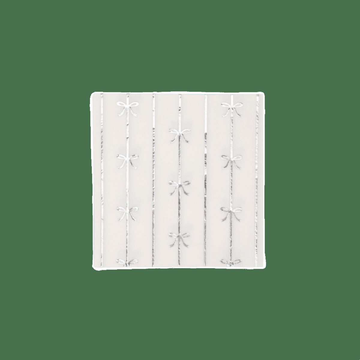 Silver Signature Bow Small Napkins