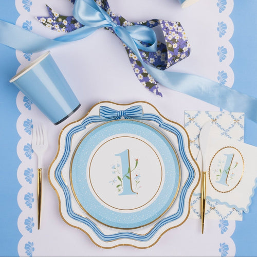 1st Birthday Sky Blue Small Napkins