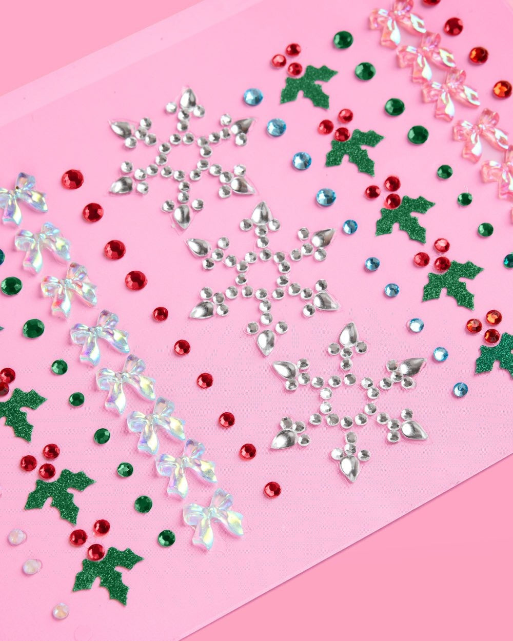 Christmas Face Gems - Snowflake & Mistletoe Set