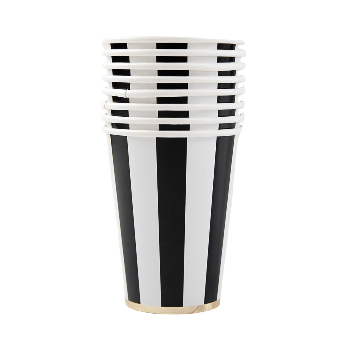Black Noir Signature Cabana Stripe Cups