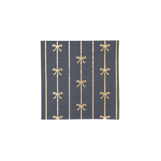Midnight Blue Signature Bow Small Napkins