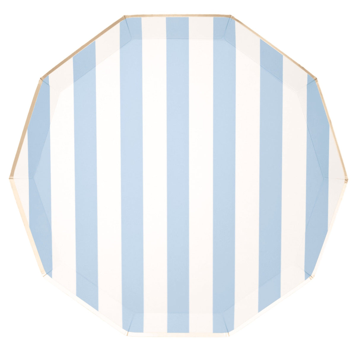 Sky Blue Signature Cabana Stripe Plates