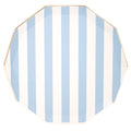 Sky Blue Signature Cabana Stripe Plates