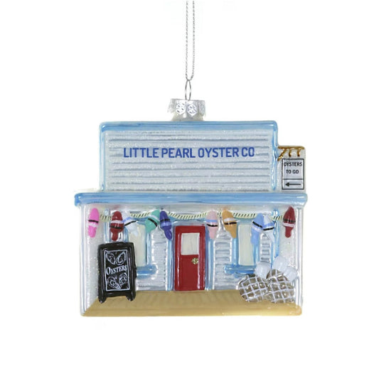 Little Pearl Oyster Co Glass Ornament by Cody Foster