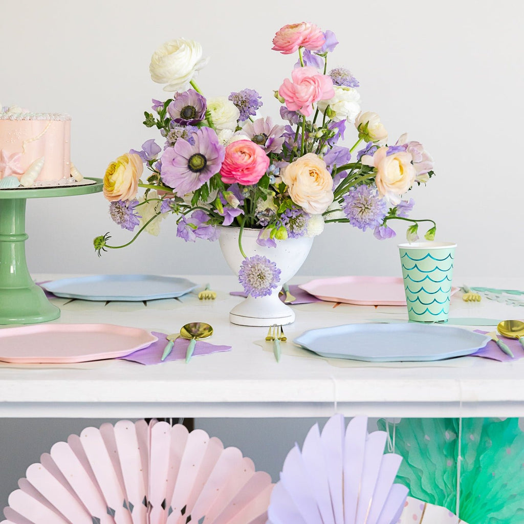 Sky Blue Compostable Dinner Plates