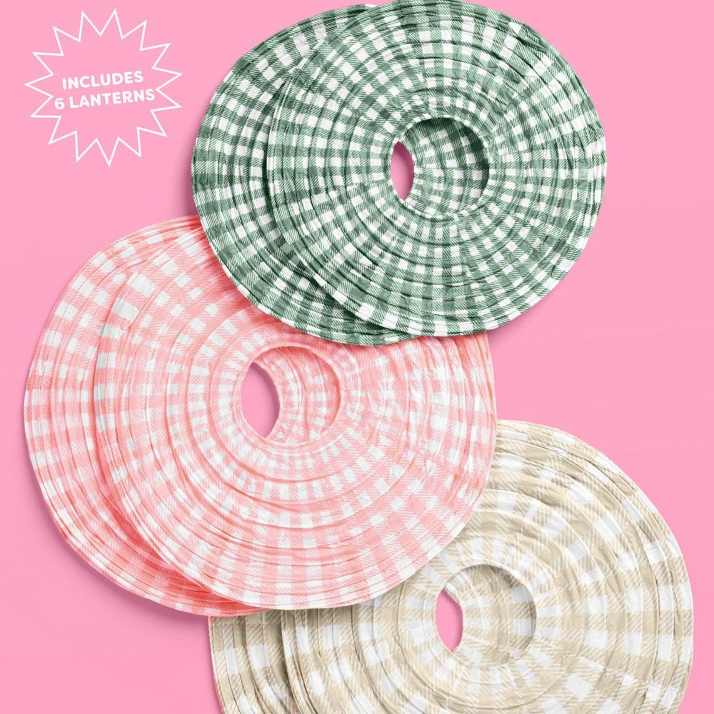 Camp Lantern Set | 6 Paper Party Decorations
