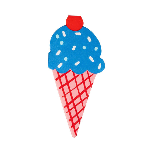 Patriotic Ice Cream Shaped Napkins